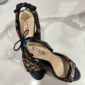 Guess Floral Back Heels